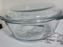 格娜斯双耳透明耐热玻璃碗大号带盖微波炉专用碗汤碗面碗沙拉碗烤箱碗2L 实拍图
