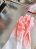洋臣家庭清洁家务手套厚洗碗手套防水加绒橡胶洗衣服家务劳保手套 1双（不加绒常规）【颜色随机】 实拍图