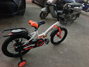 永久（FOREVER）儿童自行车男女款小孩单车可折叠脚踏车4-6-8-10岁辅助轮16寸橙色 实拍图