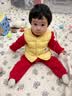 童泰（TONGTAI）婴儿羽绒马甲冬季宝宝衣服儿童上衣男童女童鸭绒坎肩黄色73cm 实拍图