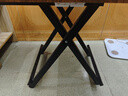 折叠桌餐桌家用小户型吃饭桌简易租房出租屋正方形小方桌子便携式 胡桃+黑架【60*60*55cm】 实拍图