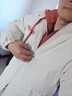 NASA GISS 连帽棉衣男士秋冬棉服男情侣外套加厚保暖青少年棉袄 白红 2XL  实拍图