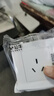 公牛开关插座86型暗装一开五孔USB五孔16A墙壁面板单开双控家用白 三孔16A（空调） 实拍图