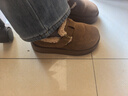 西遇加绒勃肯鞋女冬季2025新款低帮一脚蹬保暖雪地靴毛毛厚底棉鞋 焦糖色 预售2.3 36 (230) 实拍图