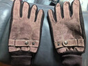 红蜻蜓真皮手套男冬天骑车摩托车加绒加厚触屏保暖防风防溅水猪皮棉手套 款式一三件套咖色 均码 防风触屏 实拍图