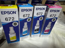 爱普生（EPSON） 672原装墨盒墨水四色套装 适用:L101 L201 L220 L301 L313 L363 L351 L565 L455 L360 L380 L1300 实拍图