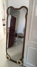 【森趣小生同款】小熊穿衣镜子全身落地化妆镜网红试衣镜壁挂梳妆 胡桃木 60*160（支架款） 实拍图