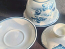 MULTIPOTENT茶具三才盖碗手绘青花山水薄胎瓷泡茶碗新年礼物 实拍图