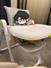 babycare宝宝餐椅6个月以上吃饭可折叠儿童座椅可移动婴儿成长椅 贝壳白 实拍图