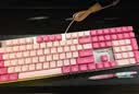 CHERRY 樱桃KC200 108键有线机械键盘 商务办公家用游戏键盘 PBT键帽全尺寸键盘键鼠套装 娇红草莓味 青轴 实拍图