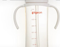 贝亲（Pigeon）自然成长翻盖直饮吸管 大童奶瓶330ml 经典款 18月+  AA278 实拍图