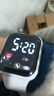 其他品牌高颜值LED手表时尚方形学生科技感超强夜光数字个性运动 白色 实拍图