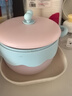 COOKSS儿童餐具宝宝辅食碗婴儿碗316不锈钢新生儿注水保温碗可拆卸粉色 实拍图