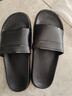 LURAD拖鞋男士女士情侣外穿室内防滑洗澡厚底凉拖家居拖鞋 黑色44-45 实拍图