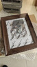 金隆兴10寸相框摆台胡桃木色木质相框挂墙照片相框相片框架结婚宝宝画框 实拍图