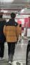 黑冰户外鹅绒700蓬防风防水厚款活帽拼色男女款羽绒服FAF8536 男款-黑棕 XL 实拍图