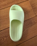 京东京造【泡泡云】踩屎感厚底轻盈防滑外穿拖鞋新款拖鞋女士 浅绿37-38 实拍图