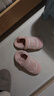 京东京造家居包脚棉拖鞋冬季室内防臭防滑保暖厚底踩屎感女款 花簇粉40-41 实拍图