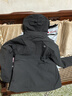 京东京造穿山甲500冲锋衣男女防污防水三合一新年外套夹克 雾灰色 XL 实拍图