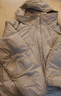 优衣库合作款/女装男装PUFFTECH空气棉服连帽外套480064 02 浅灰色 L 实拍图