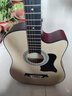 维卡斯（WEIKASI）民谣吉他初学者木吉他单板新手入门练习琴guitar吉它学生男女乐器 38英寸原木色+礼包【初学推荐】 实拍图