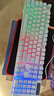 银雕(YINDIAO) K500键盘彩包升级版 机械手感 游戏背光电竞办公 USB外接 全尺寸 白蓝双拼混光有线键盘 实拍图