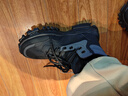 狠洋劳保男鞋子冬季加绒棉鞋工作防滑耐磨秋季运动登山黑色马丁靴子男 黑色加绒 44 实拍图