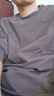 蕉下（beneunder）长袖T恤男士卫衣气绒服保暖打底衫圆领宽松舒适CL010石墨灰M 实拍图