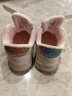 泰兰尼斯秋冬新款学步鞋童鞋女童软底机能鞋男童包头宝宝鞋网面透气面包鞋 白/粉 冬款-加绒（拍大一码） 19 内长13cm 脚长12.0cm 实拍图
