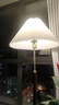 Luminea中古风落地灯客厅百褶台灯卧室床头灯沙发旁轻奢复古氛围 胡桃木色+米黄【落地灯推荐】 三色变光款 实拍图