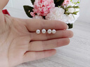 黛米 S925银简约素钉强光珍珠耳钉耳环送女友白色珍珠耳钉耳钉礼物女 6-7mm 实拍图