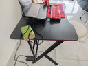 奥伦福特  电脑桌台式家用电竞游戏桌办公书桌简约书房写字桌子 碳纤维纹路单桌-80*60 升级款电竞桌 实拍图