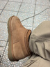 京东京造【纯羊毛】雪地靴男加厚加绒羊皮毛一体平底纯色圆头短靴驼色41 实拍图