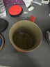 叁旬（sanxun） 知行陶瓷泡茶马克杯带盖过滤水杯女男办公室茶水分离杯子定制 知行马克杯【宫廷红】 实拍图