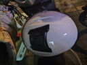 凤凰（Phoenix）新国标A类3C认证电动车摩托车头盔双镜片防雾防风保暖亮白 男女四季通用电瓶车3/4半盔冬季安全帽 实拍图