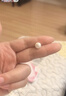 【999足银】天然淡水珍珠耳钉扁圆馒头纯银针耳环轻奢高级银耳饰 白色 天然淡水珍珠【10mm】一对 实拍图