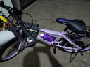 儿童自行车6-10岁7-12岁女童学生车小孩脚踏车单速变速碟刹山地车 顶配紫色丨变速+后货架+大礼包 20寸【适合身高130-150cm】 实拍图