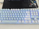 银雕(YINDIAO) K500键盘彩包升级版 机械手感 游戏背光电竞办公USB外接 全尺寸 蓝白双拼白光有线键盘 实拍图