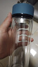 富光男女士双层玻璃杯 高硼硅玻璃304茶隔水杯子 带茶隔泡茶杯400ml 实拍图