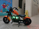 暴风骑士儿童电动摩托车小哈雷童车玩具3-12岁两轮单驱小电摩C12探索版橙 实拍图