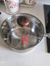 康巴赫316L不锈钢奶锅宝宝辅食锅带蒸屉婴儿煎煮一体小奶锅煮面锅18cm 实拍图