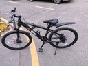 Jeep吉普山地车自行车学生成人减震碟刹通勤变速越野青少年巡航者C800 巡航者-辐条轮-骑士黑 26寸(建议身高156-180cm) 24速运动版 实拍图