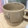马克杯ins风萨摩叠叠学生牛奶杯可爱大容量喝水杯家用陶瓷杯 咖色小狗摩叠叠杯 实拍图