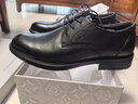 红蜻蜓真皮男鞋秋冬舒适商务休闲皮鞋高级正装德比鞋婚鞋WTA7376黑色40 实拍图