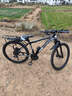 EG7山地自行车成人学生变速越野单车双减震赛车26寸青少年男女 辐条【升级减震 超强承重】黑白 26寸21速【适合：160-180CM】 实拍图