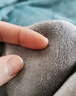 南极人（Nanjiren）牛奶绒被套200x230cm单件冬季加绒加厚1.5被罩珊瑚绒法兰绒被子套 贝壳边-天空蓝-奶油粉【双面加绒】 180x220cm-单被套 实拍图