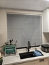美尔耐免打孔百叶窗帘卧室卫生间浴室厕所防水铝合金厨房升降遮光帘6010 免钉【标准亮光】白色 1平方米 实拍图