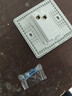 国际电工86型小板白家用暗装开关插座一开五孔双控空调插座单双控开关单联 一开单控 实拍图