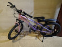 凤凰山地自行车男女变速山地车碟刹青少年儿童自行车学生单车 星际 粉紫【变速+辐条轮】 20寸【适合125-160cm】 实拍图