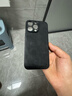 世咏（SHIYONG）适用苹果15promax手机壳 iphone15promax保护套全包超薄防摔轻奢羊巴皮简约国风小羊皮男女款 黑色 实拍图